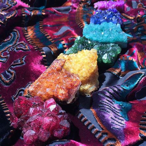 Rainbow Quartz Intention Clusters For New Year Chakra Activation Sage