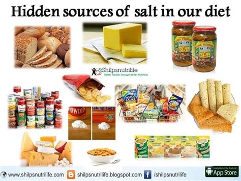 Hidden Sources Of Salt In Our Diet Shilpsnutrilife Low Salt Recipes
