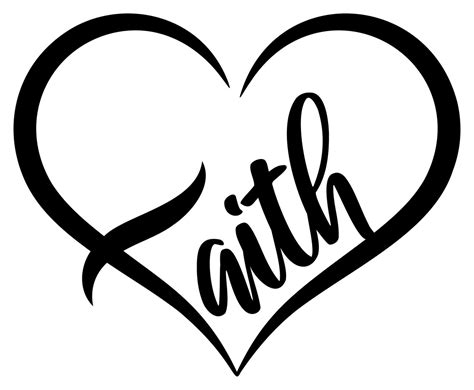 Faith Svg Faith Heart Svg Religious Svg Blessed Svg Cricut Etsy My