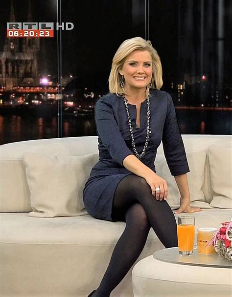 Jennifer Knäble Rtl Tv Sport Outfit Woman Sexy Pantyhose Colored