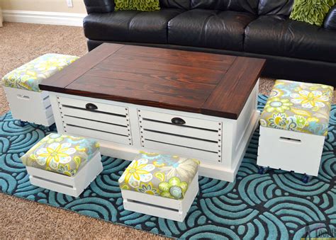 Coffee Table With Stools Design Images Photos Pictures