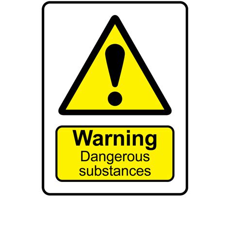 Buy Warning Dangerous Substances Labels Danger And Warning Stickers
