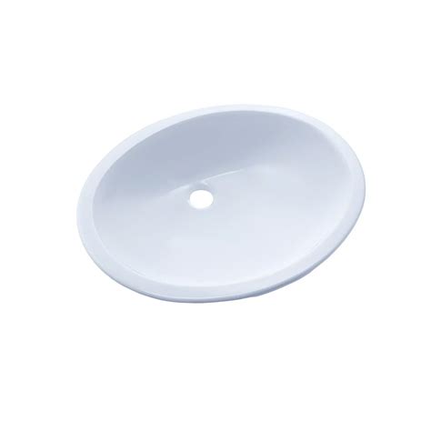 Toto Rendezvous Oval Undermount Bathroom Sink With Cefiontect Cotton White The Home Depot Canada