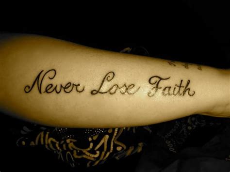 Never Lose Faith Tattoo By Csaba In My Tattooaposs Faith Tattoo
