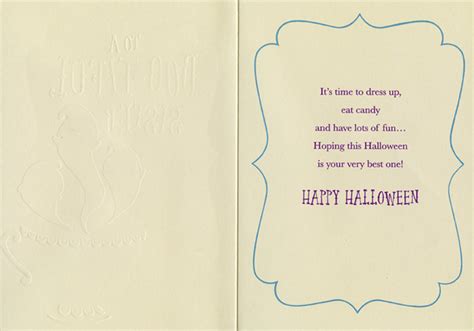 Boo Tiful Sister Three Cute Ghosts And Purple Cup Juvenile Halloween Card For Sister