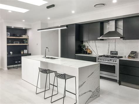 Polytec Cinder Matt And Polar White Kitchen Kitchen Room Design