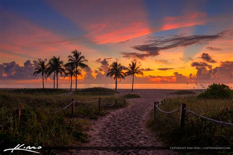 Beach Entrance Singer Island Florida Sunrise Hdr Photography By