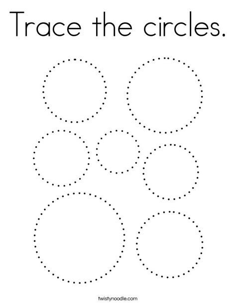 Semi Circle Tracing Worksheet