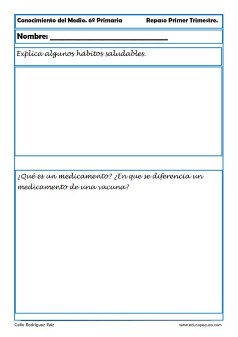 Fichas De Conocimiento Del Medio Sexto De Primaria Fichas Porn Sex