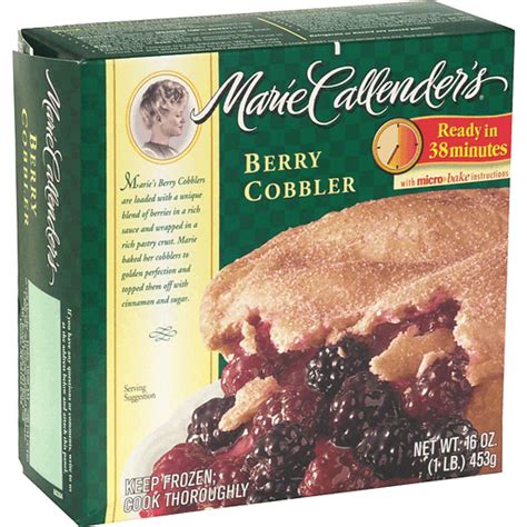 2 retail brand, after banquet ®, selling 284 million frozen meals and desserts each year. Marie Callenders Berry Cobbler | Frozen Foods | Town ...