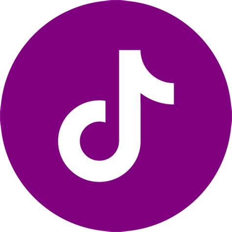 Purple Tiktok Logo Transparent Background Lblaze
