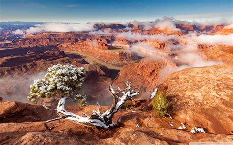 Download Dead Horse Point State Park After Snowfall Utah Ultrahd