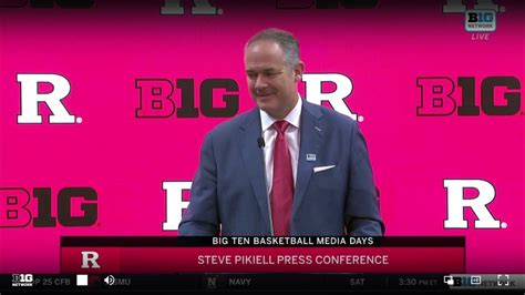 Steve Pikiell Talks 2021 Big Ten Media Day Rutgers Scarlet Knights