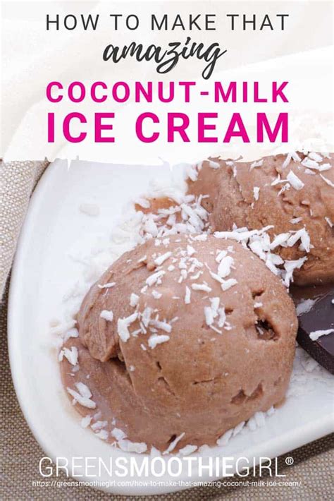 The only problem is that it didn't freeze up to ice cream how do you make homemade ice cream with coconut milk? How To Make That Amazing Coconut Milk Ice Cream
