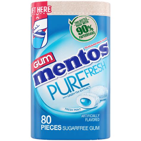 Mentos Pure Fresh Fresh Mint Gum 80 Ct