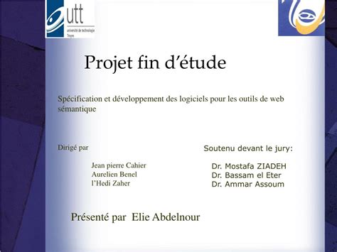 PPT - Projet fin d’étude PowerPoint Presentation, free download - ID