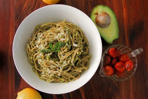 Creamy Avocado Spaghetti Vegan Eating Vegetarian Recipes Vegan Dishes