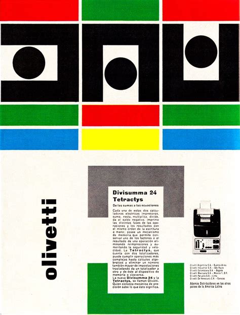 Giovanni Pintori Olivetti Ad From Graphis Annual 6364 Flickr