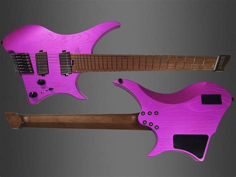 Goc Materia Headless Guitar 7 String Mh7mpk Mtlx Pinkelectric Guitar