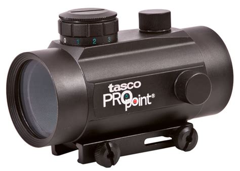 Tasco Pro Point Dot Sight Red Green Black 5 Moa Integral Weaver