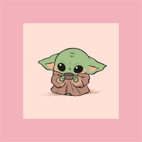 Pink Baby Yoda Yoda Wallpaper Yoda Drawing Cute Disney Drawings