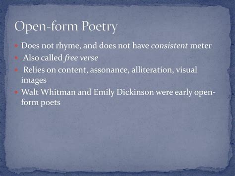 Ppt Poetry Powerpoint Presentation Free Download Id2172064
