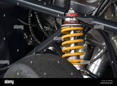 Front Suspension Spring On A Drag Racing Car Stock Photo Alamy