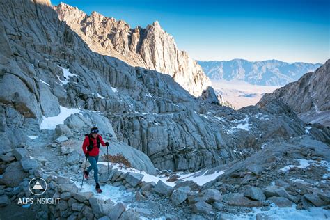 Trail Running Mt Whitney In Winter On The Normal Hiking Trail
