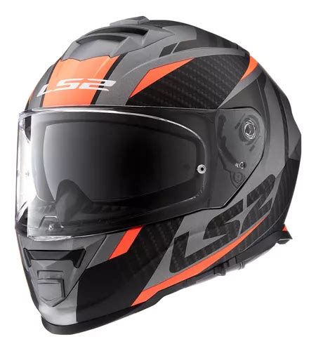 Casco Ls Ff Storm Racer Kevlar Doble Visor Moto Delta