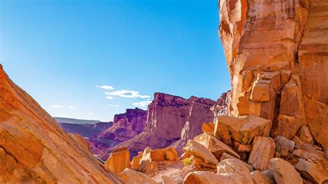 Wallpaper Desert Canyon Rocks Stones