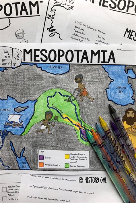 Map Of Mesopotamia Worksheet