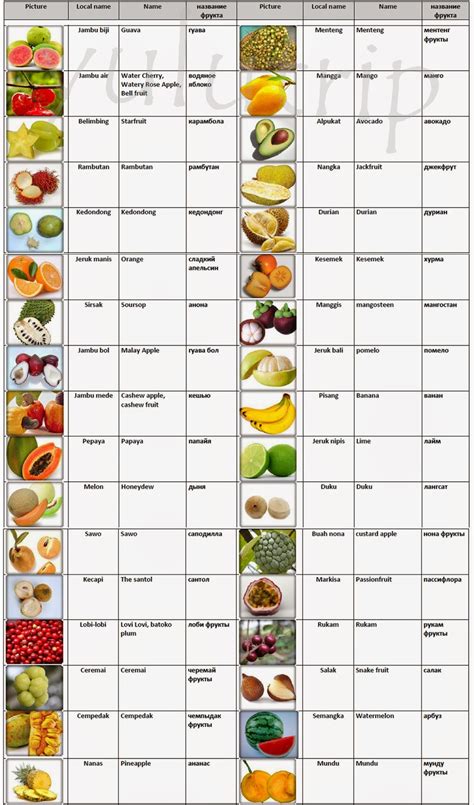 Sayur Dan Buah Dan Vitamin C