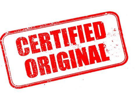 Certified Original Stamp (PNG Transparent) | OnlyGFX.com