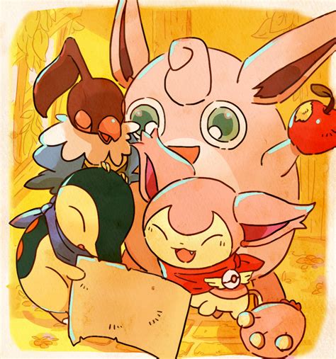 Cyndaquil Skitty Wigglytuff And Chatot Pokemon And More Drawn By Mumu Pixiv