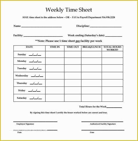 Free Printable Bi Weekly Timesheet Template Of Printable Blank Bi