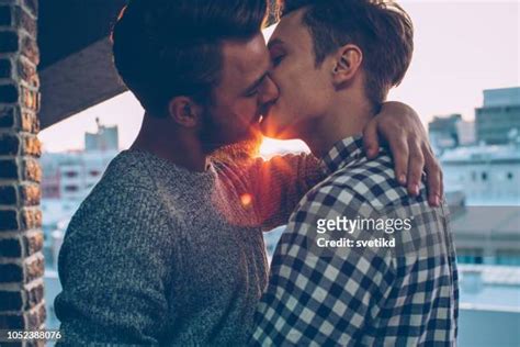 Gay Men Kissing Photos And Premium High Res Pictures Getty Images