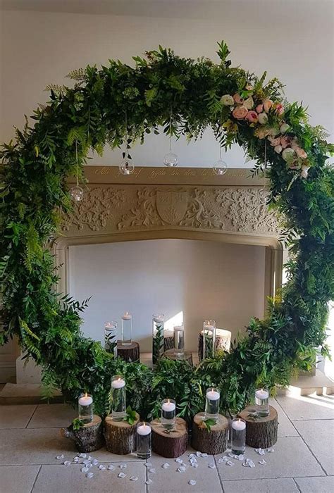 Wedding Floral Moon Gates Indoor Greenery Arch Katie A Photography Diy