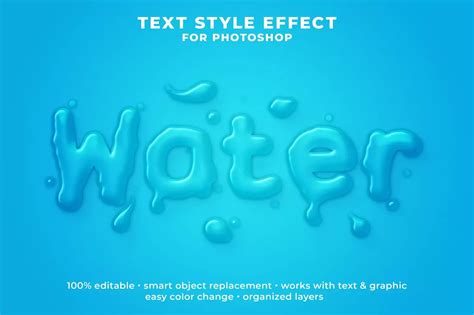 Water Psd Text Effect