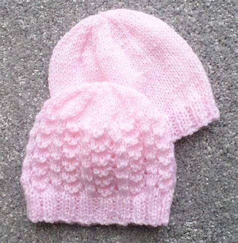 Knitting Pattern Pdf Premature Baby Hats With Eight Variations