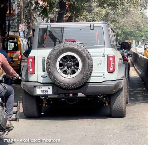 Indias First Ford Bronco Spotted In Coimbatore