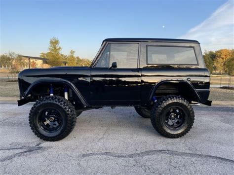 1970 Ford Bronco Black 4wd Automatic For Sale