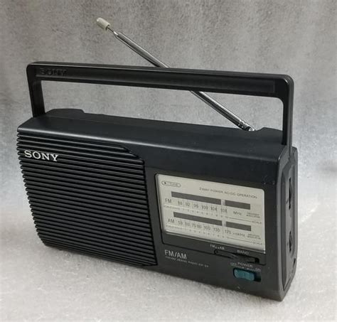 Sony Portable Fmam Radio Model No Icf 24 Batterycord Etsy Sony