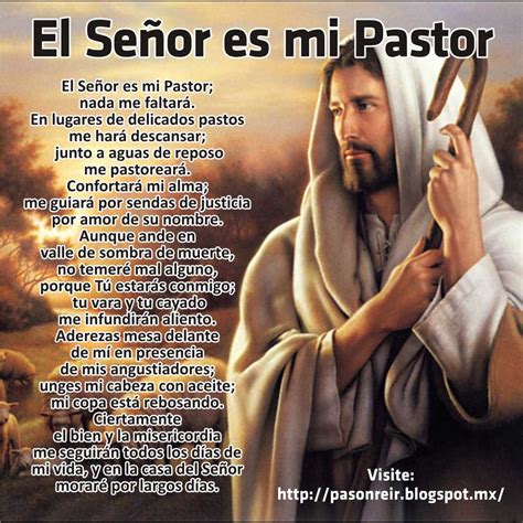 Sint Tico Foto Frases El Se Or Es Mi Pastor Nada Me Faltara Cena Hermosa