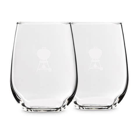 Stemless Wine Glasses 2 Piece Set Weber Grills