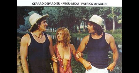Miou Miou Gérard Depardieu et Patrick Dewaere dans le film Les Valseuses de Bertrand Blier