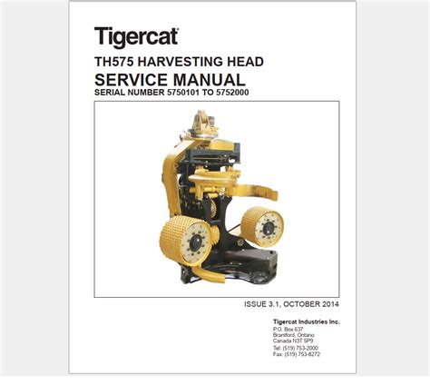 Tigercat Harvesting Head Operator Service Manuals Pdf