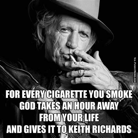 Funny Smoking Meme With Keith Richards
