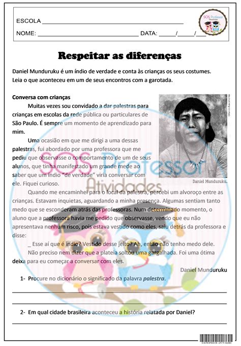Atividade Desigualdade Social 5 Ano