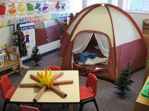 My Classroom Set Up For Camping Week Camping Theme Classroom