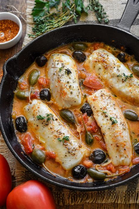 Cod Provençal With Tomatoes Capers And Olives Pardon Your French